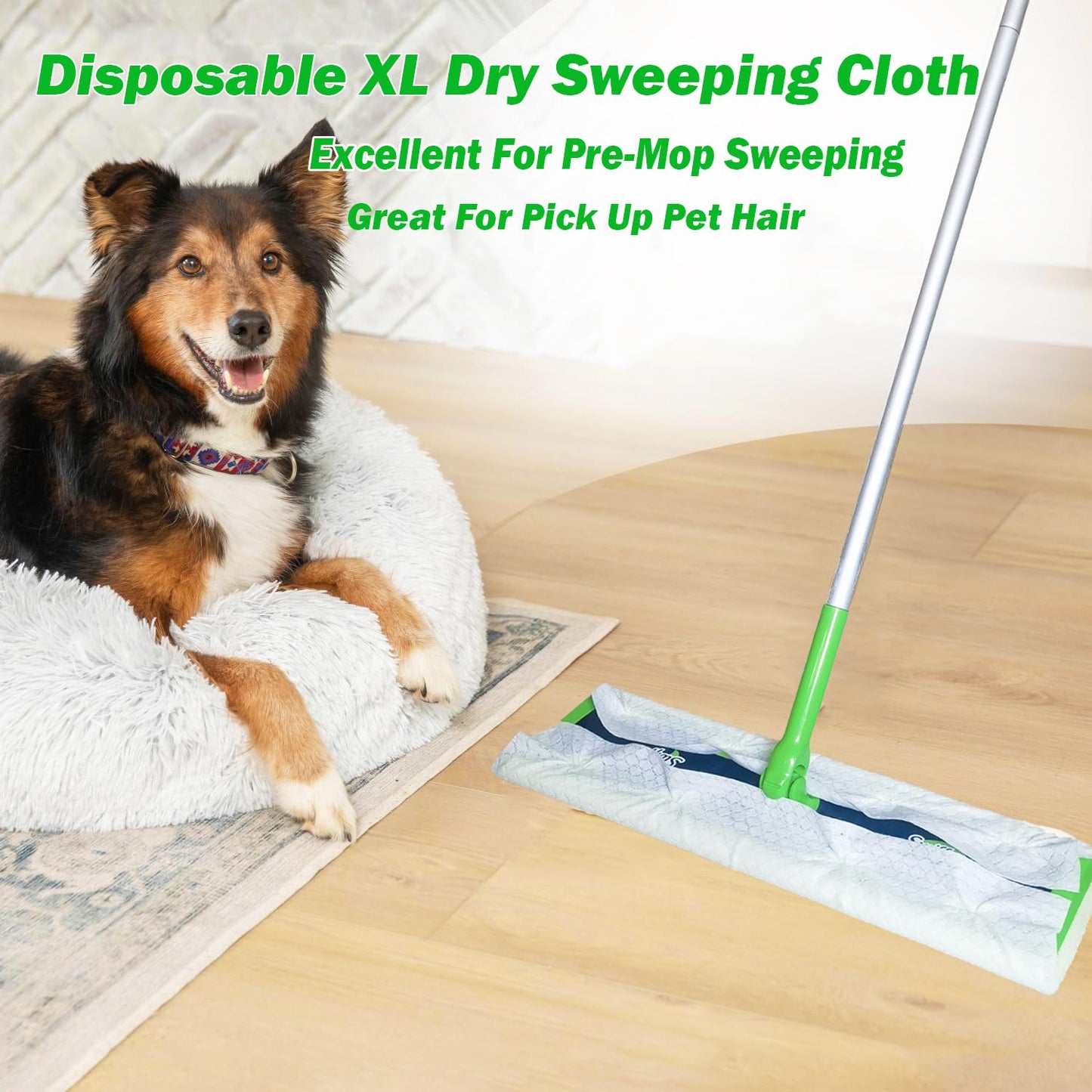XL Dry Sweeping Cloth Refills for Swiffer Sweeper X-Large Mop, XL Disposable Dry Pads Refills, Pet Hair Dust Heavy Duty Dry Floor Cloth Refills for Floor Sweeping and Cleaning, 60 Count