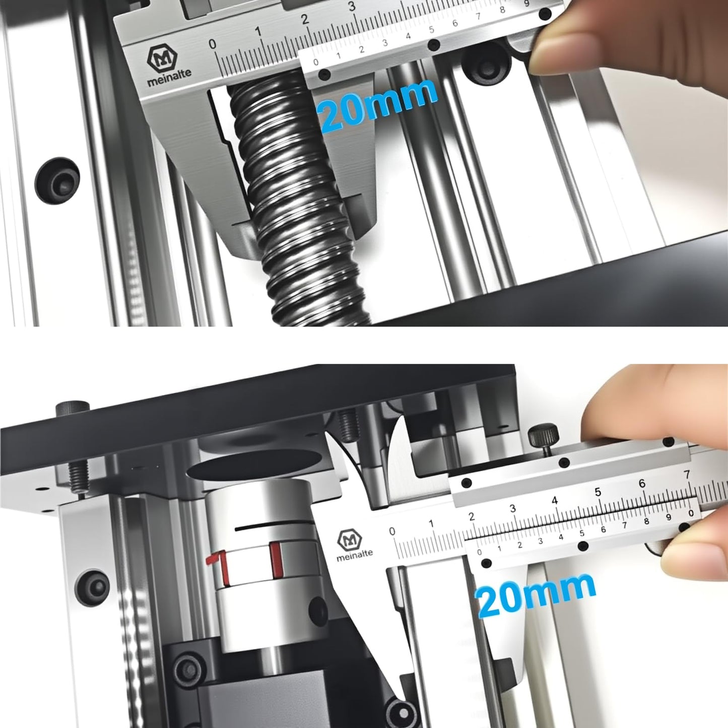 Electric Linear Stage Heavy Duty Load 550 lb 250KG Ballscrew 2005 Double Rail Guide Four Slide 8 Inch 200mm Stroke Slide Stage Compatible Nema23 57mm NEMA34 86mm Stepper Motor for CNC Router