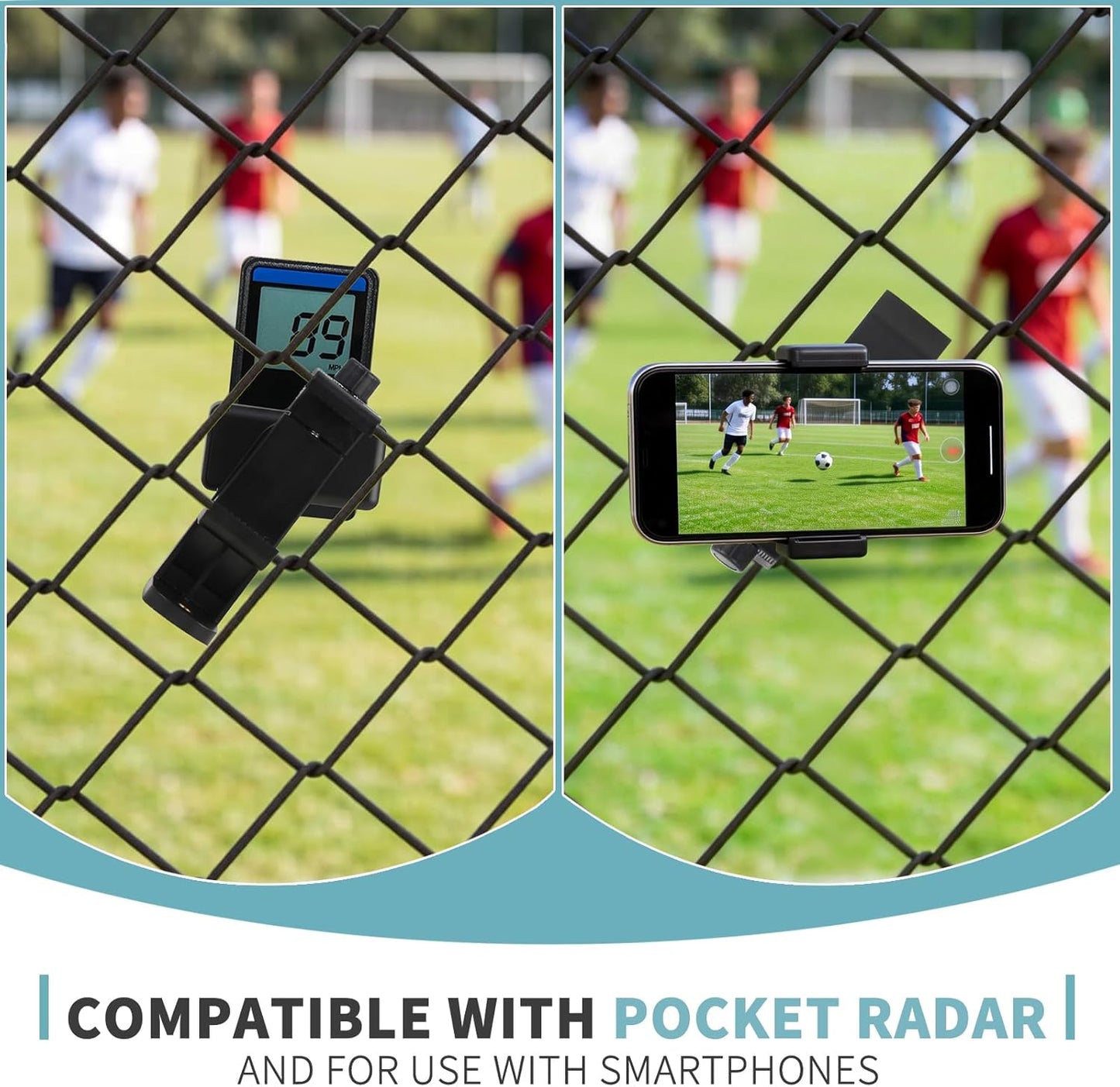 UXIETIN Portable,1 1 Tripod Mount Compatible with Pocket Radar-Lightweight and Radar Clip + Adjustable Tripod Mount