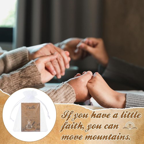 Funnymoom 50 Pack Faith Gifts for Women - Christian Church Supplies for Baptism & Weddings