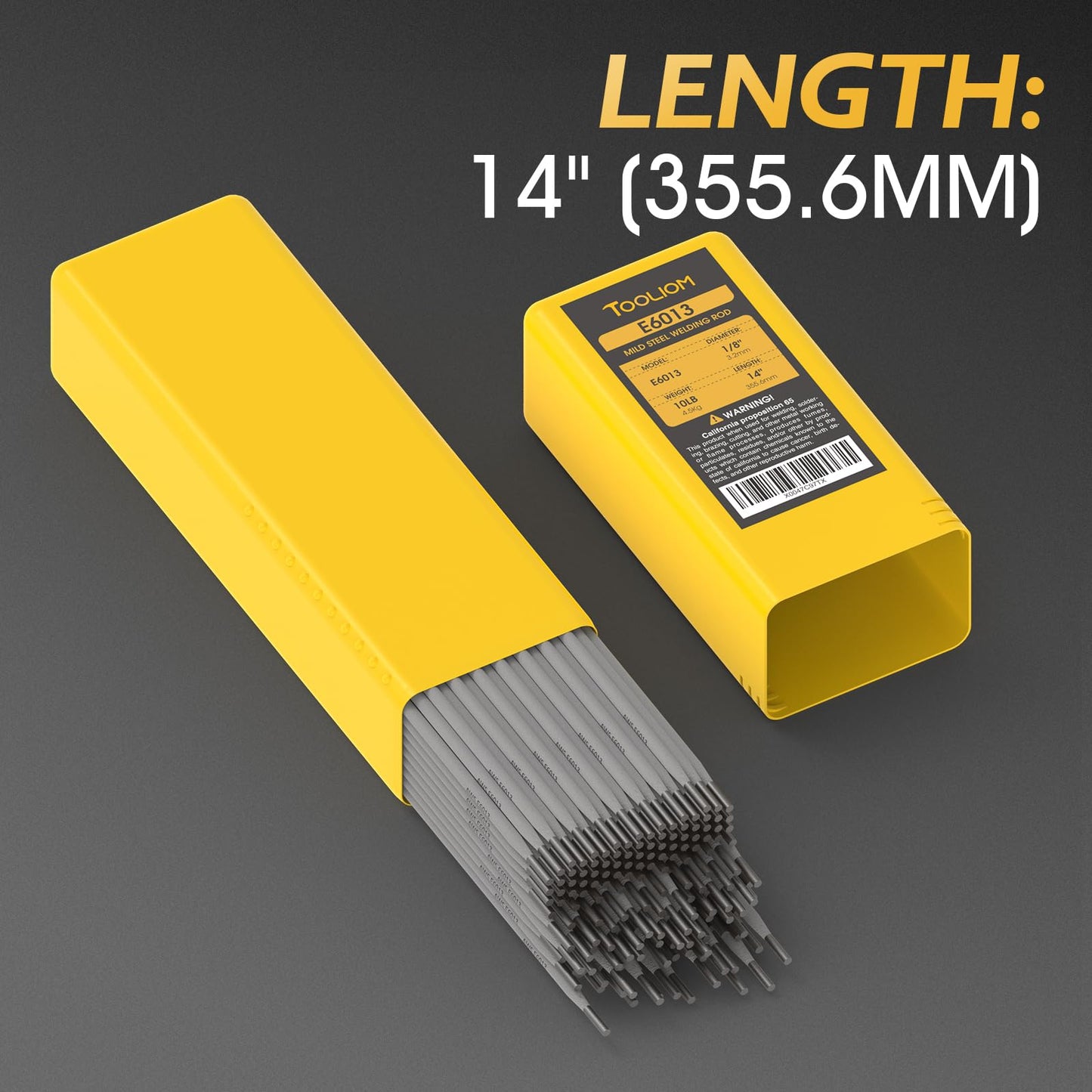 TOOLIOM E6013 Welding Rod 1/8" 10LB Carbon Steel Stick Electrodes