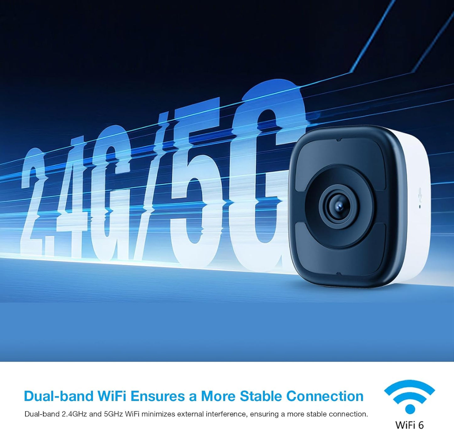 LVQ 5MP 3K 2.4G 5G 2-Way 24/7 Window Camera, & WiFi Indoor Cameras for Home Security with Color Night Vision, Window