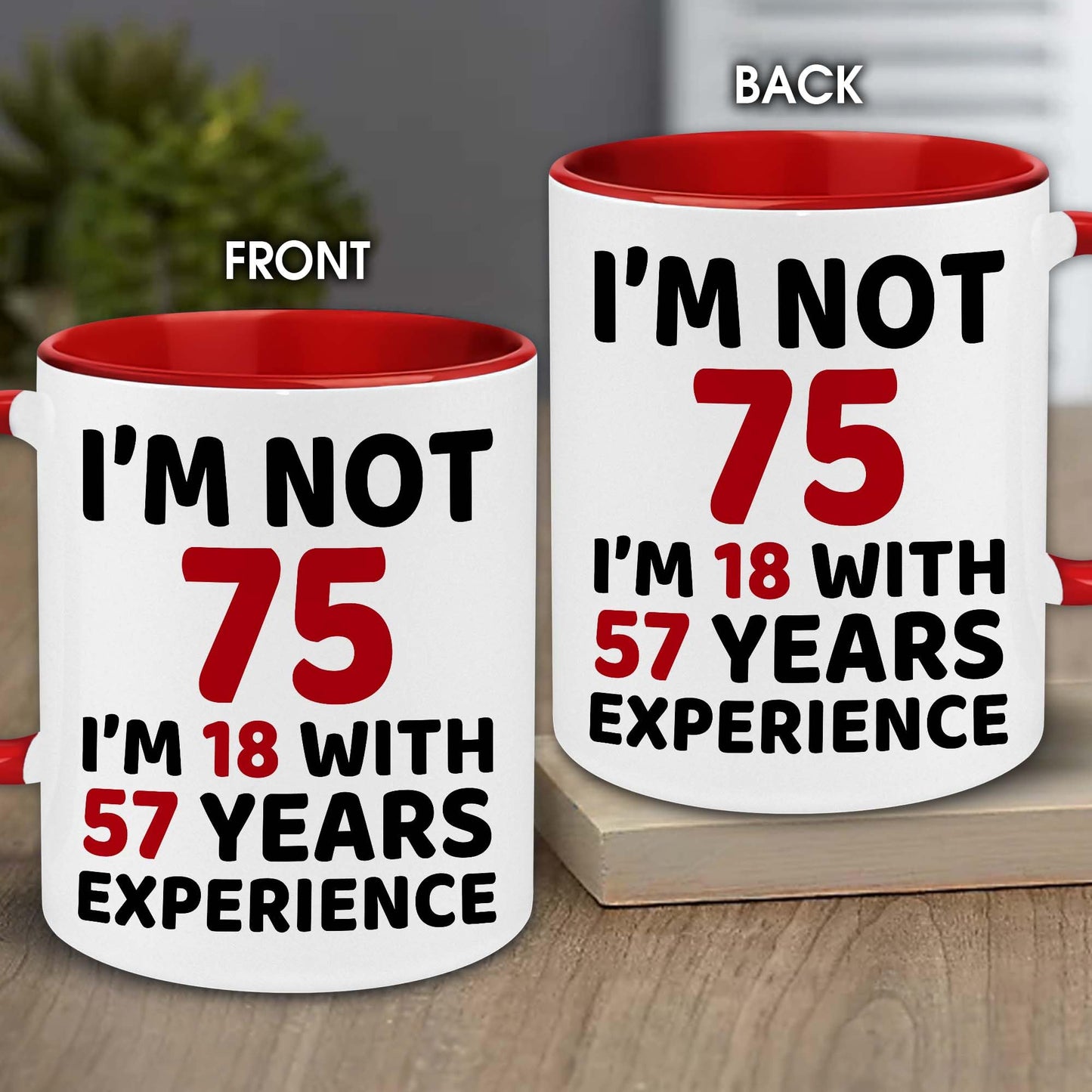 WHIDOBE 75th Birthday Gifts For Men, Women - 1950 Birthday Gift Set For Mom, Dad - 75 Years Old Birthday Gifts Coffee Mug And Coaster - 75th Birthday Gifts For Wife, Husband, Friend, Sister, Brother