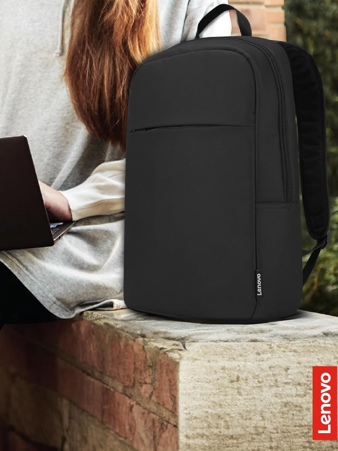 Backpack B215 15.6-Inch Lenovo Laptop for Computers Up to Multi Compartment Water Repellant Bag for Travel