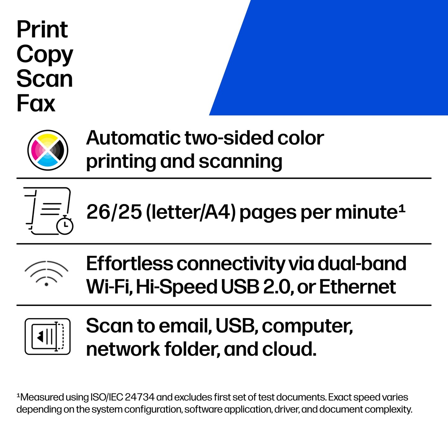 HP Color LaserJet Pro MFP 3301fdw Wireless All-in-One Color Laser Printer, Office Printer, Scanner, Copier, Fax, ADF, Duplex, Best for office (499Q5F)