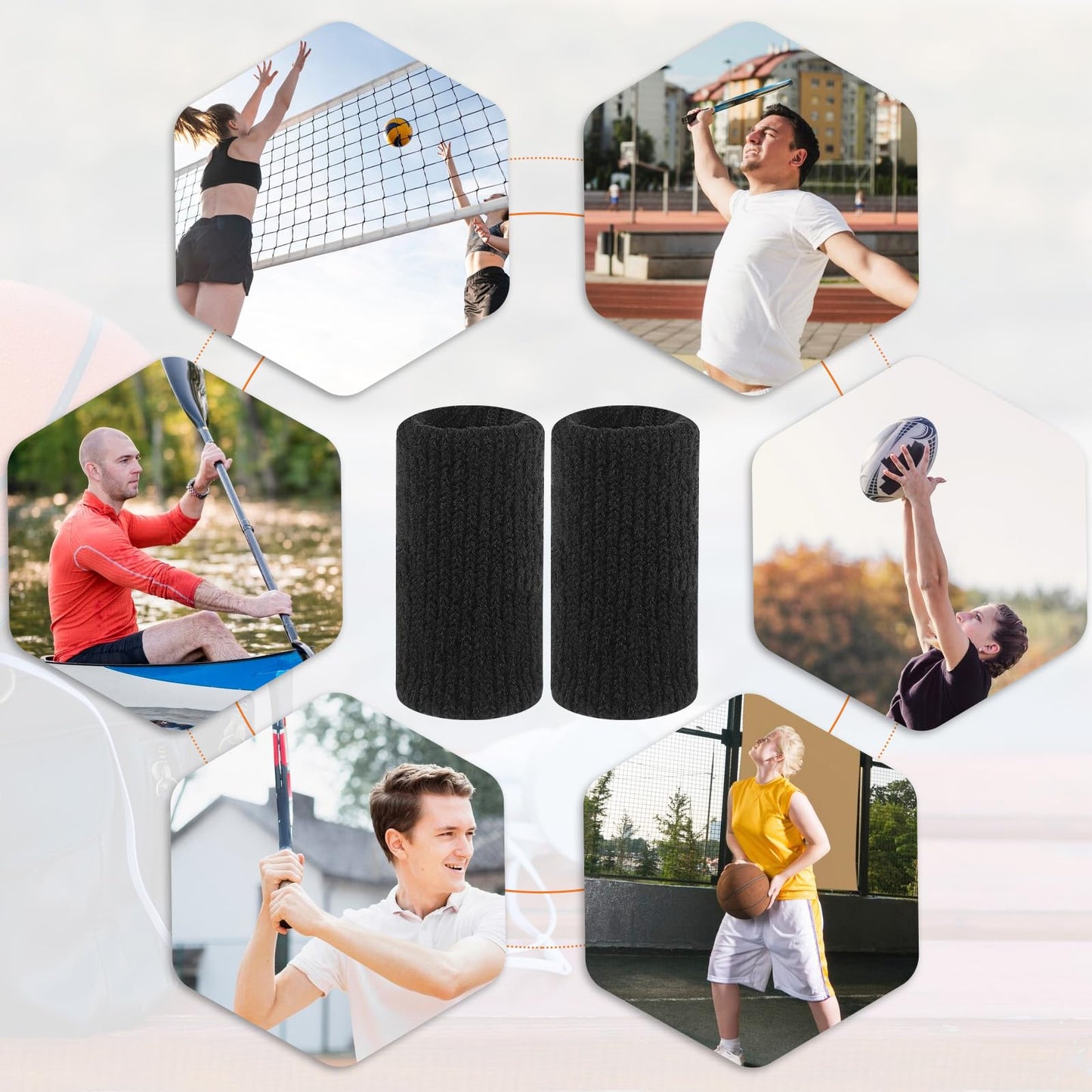 KALIONE 10Pcs Black Sport Finger Sleeves, Finger Sleeves Protectors, Elastic Finger Support Sleeve, Compression Finger Sleeves, Thumb Brace Support for Basketball, Golf