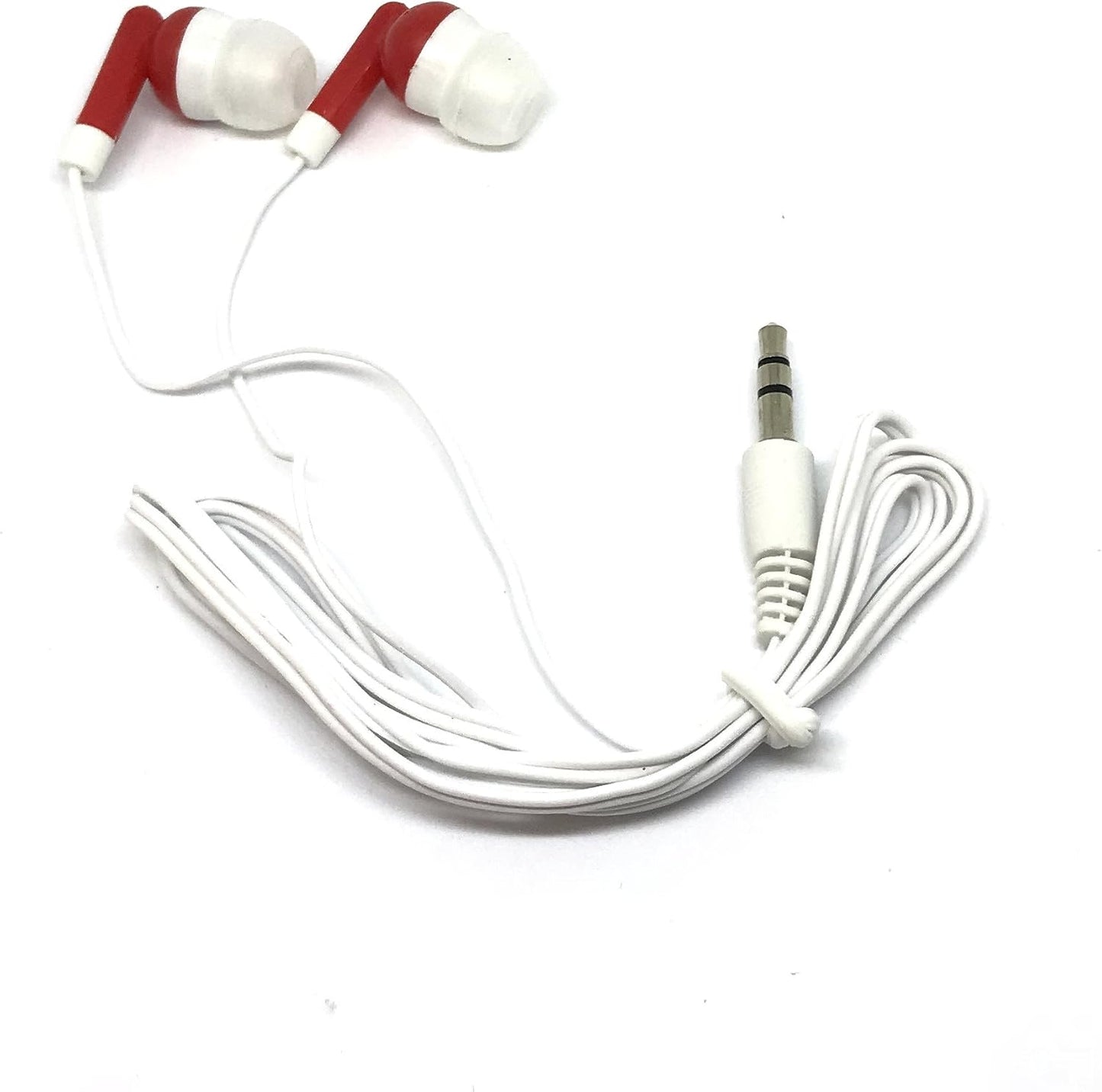 50 Pack MP3 TFD Supplies Wholesale Bulk Earbuds Headphones for iPhone, Android, Player - Mixed Colors