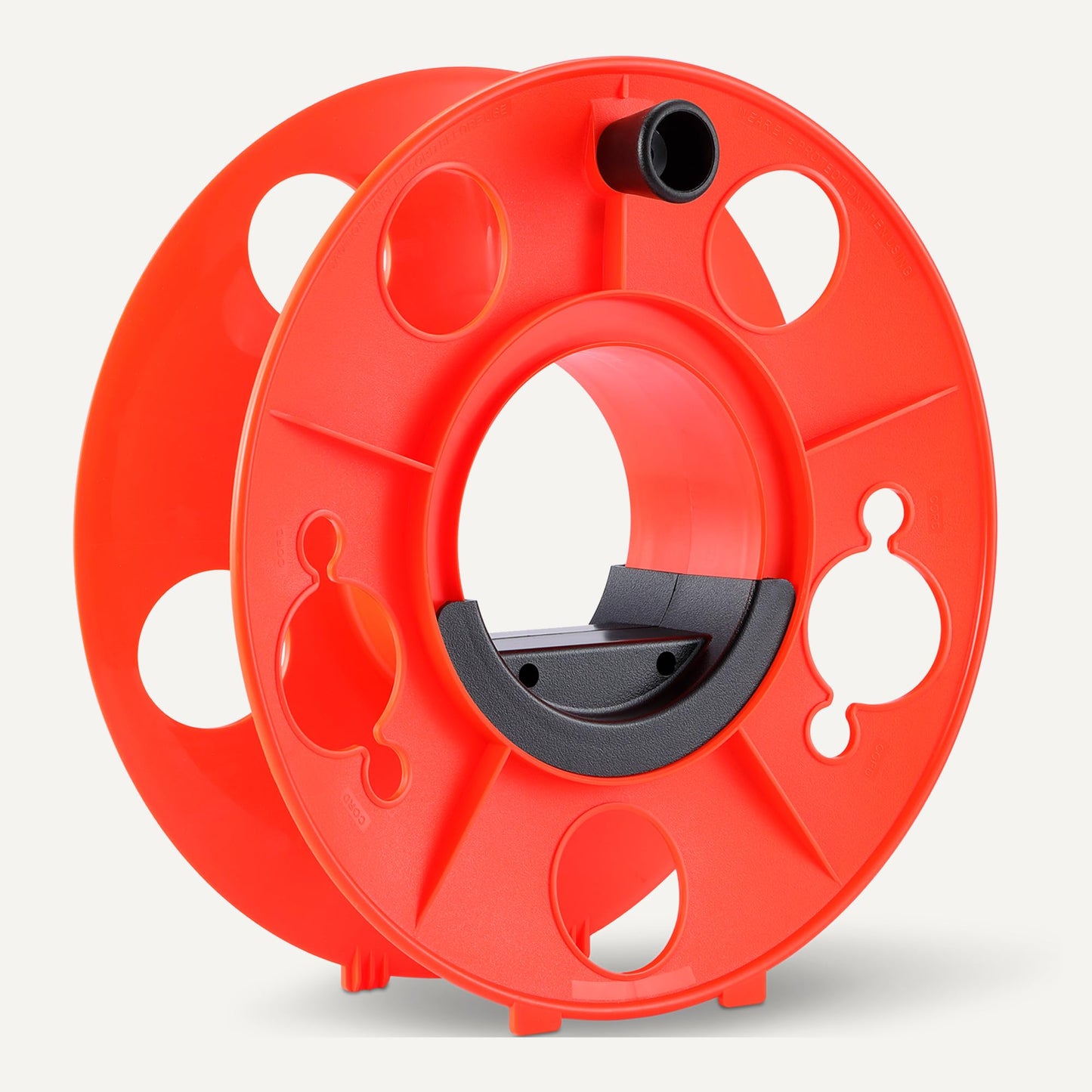 Amazon Basics Extension Cord Reel, 150-foot Capacity for 16/3 SJT Cord, Impact-Resistant, Orange
