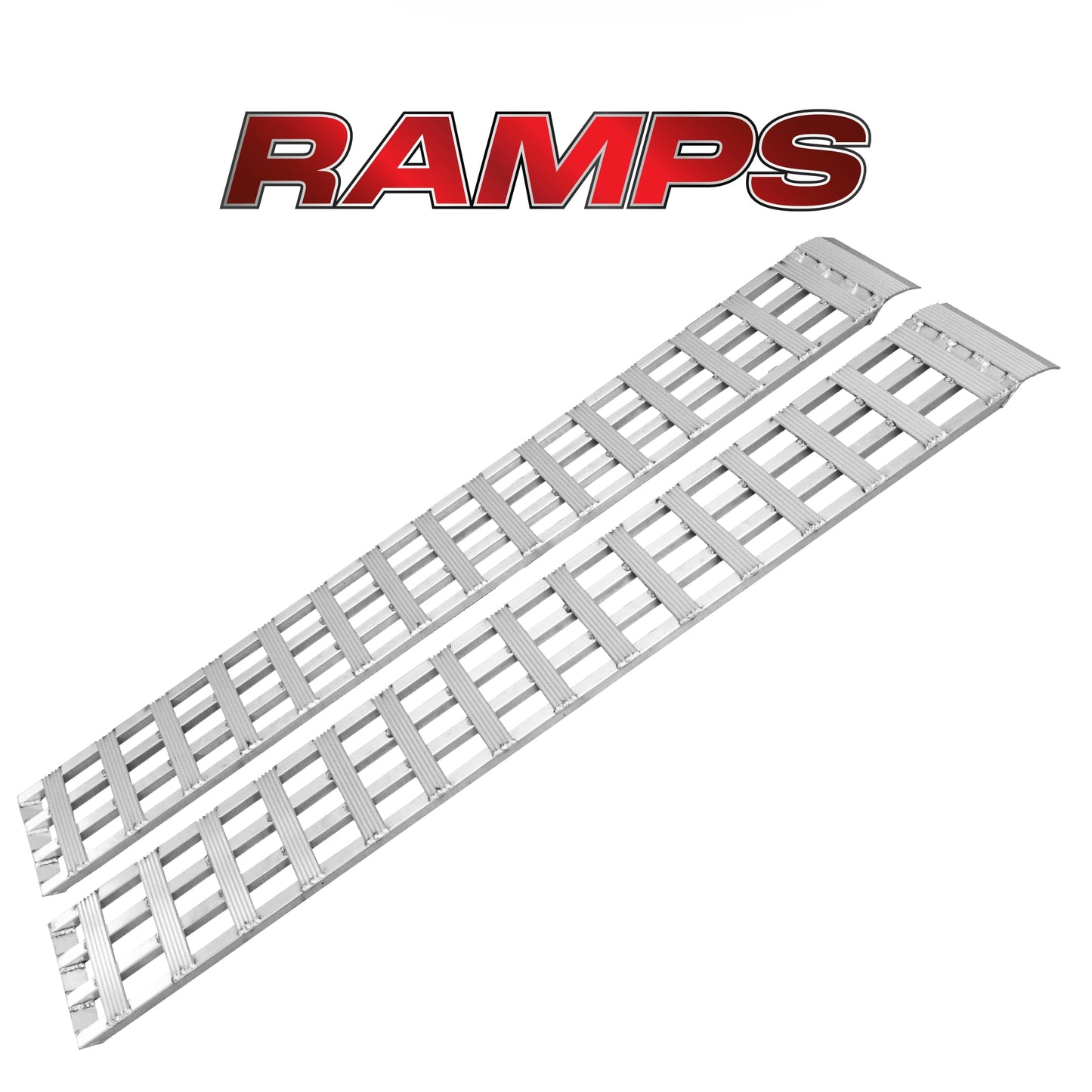 GEN-Y HITCH Lightweight Aluminum ATV Ramps, 1 Ft x 7 Ft 10 in, 750 lbs Capacity Per Ramp, 46 lbs