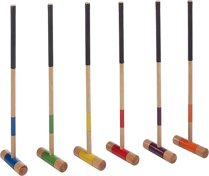 Amazon Basics Croquet Set, Six Player, Black
