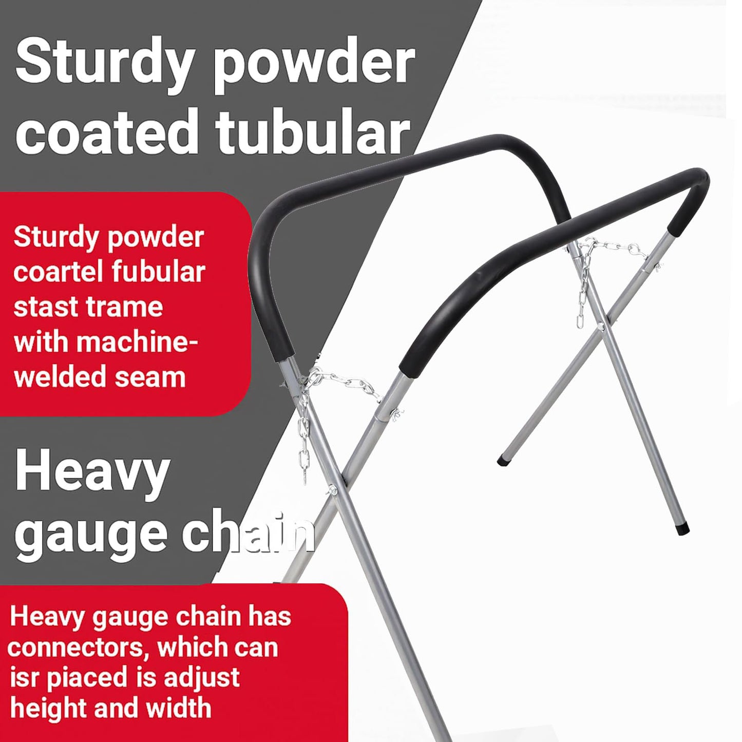 Portable Work Stand,Heavy Duty Workbench,750 Pound Capacity,Adjustable, Padded,Powder-Coated Steel, Rubber Feet, Automotive Fender Stand for Garages, Repair Shops, and DIY