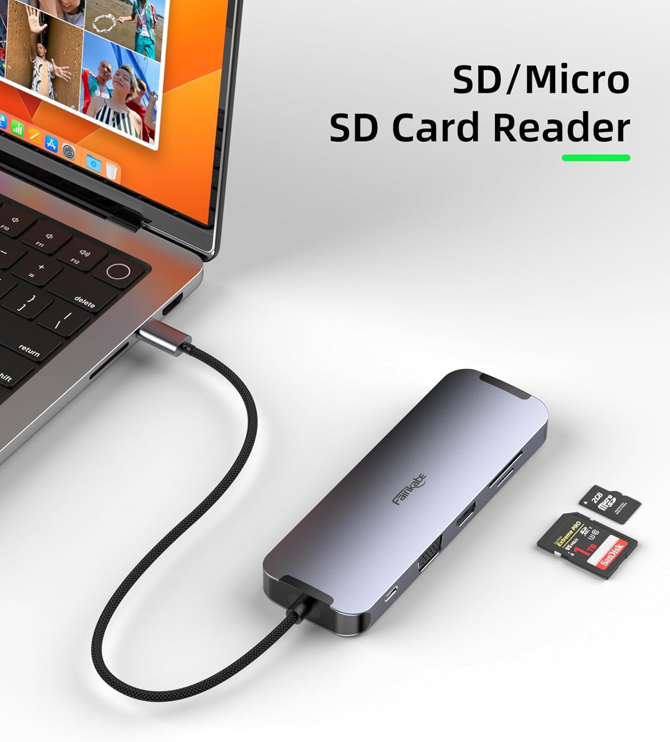 fairikabe 10 1, 1Gbps 100W 3.5 USB C Docking Station Dual Monitor in USB-C Hub to HDMI VGA Adapter with Ethernet