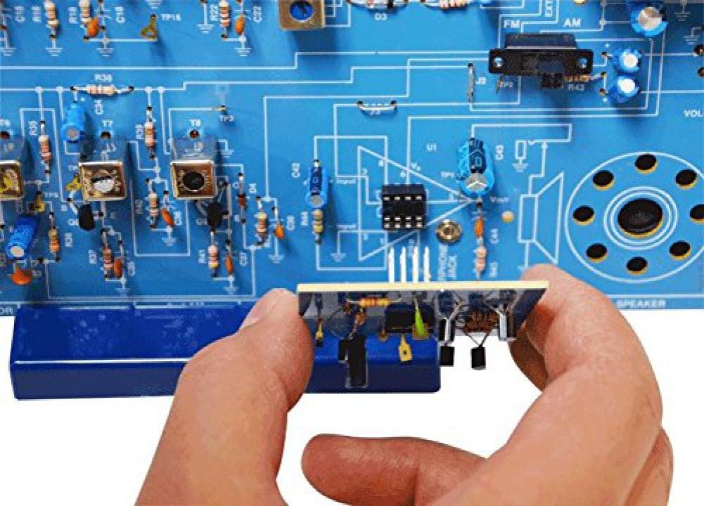 Elenco AM/FM Radio Kit |Switch Between ICs & Transistors | Solder | Great STEM Project | Superheterodyne Designed to AM