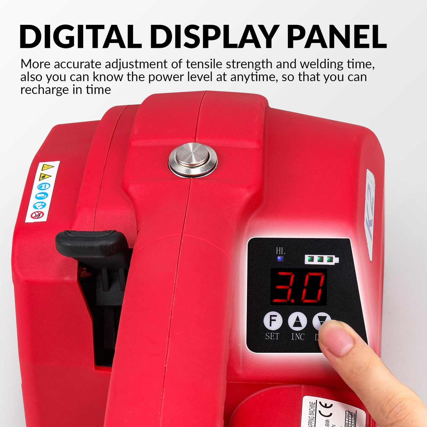 BAOSHISHAN Automatic Electric Strapping Machine - 2x4000mAh Battery
