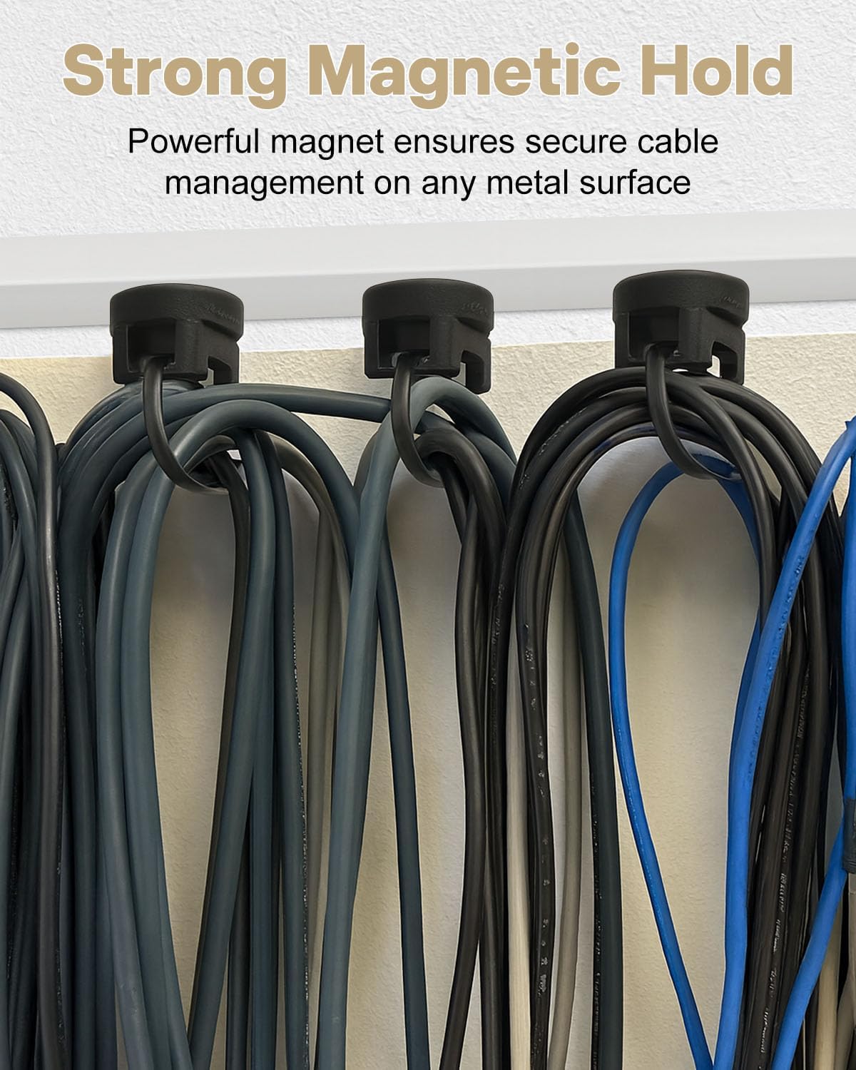 20 20mm 100 Magnetic Cable Clips Zip Tie Mount Base, Include Pcs Magnetic Wire Cable Holders with Pcs Heavy Duty Zip