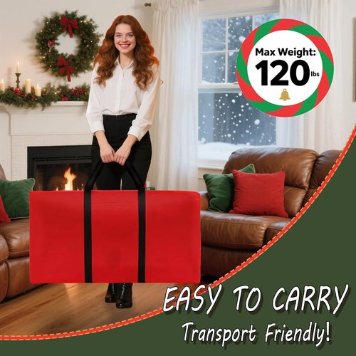 Heavy Duty Christmas Tree Storage Bag by [Brand Name] - Waterproof & Dust-Proof for 3FT/4FT/5FT Trees