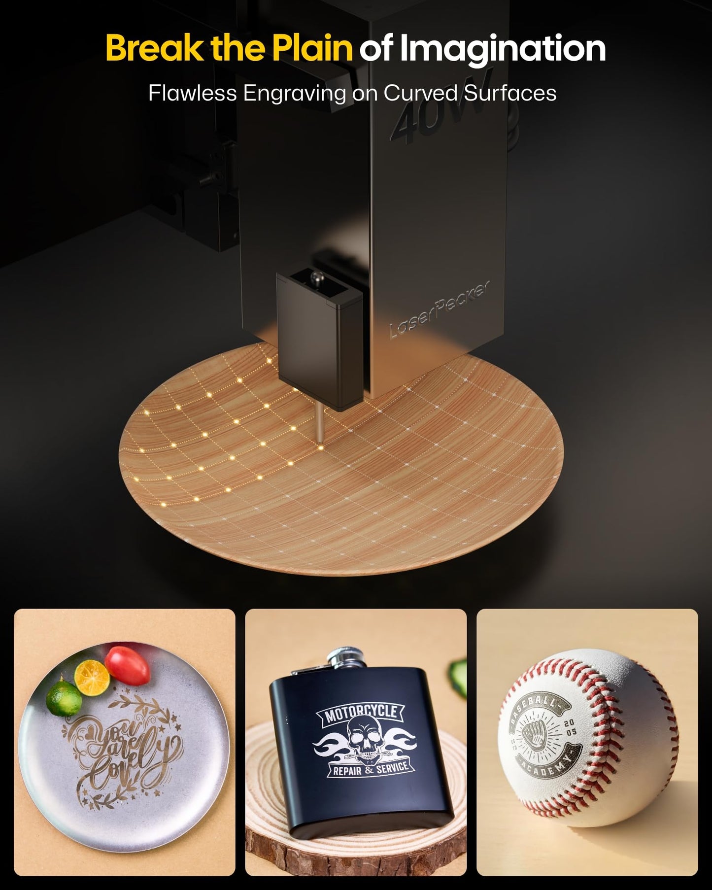 LaserPecker LX2 20W Laser Engraver Cutter+Desktop Smoke Purifier for LX2