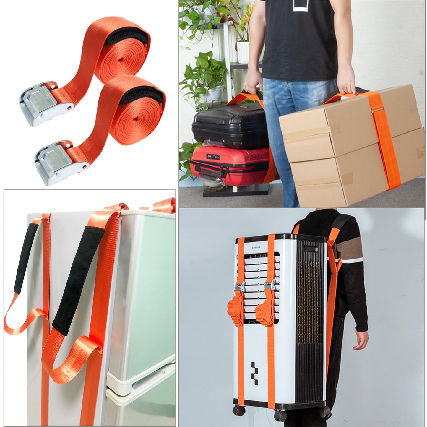 Furniture Shoulder Straps,One-Person Shoulder Lifting and Moving Strap with Adjustable Handle Straps for Harness Moving Furniture & Appliances Heavy Objects