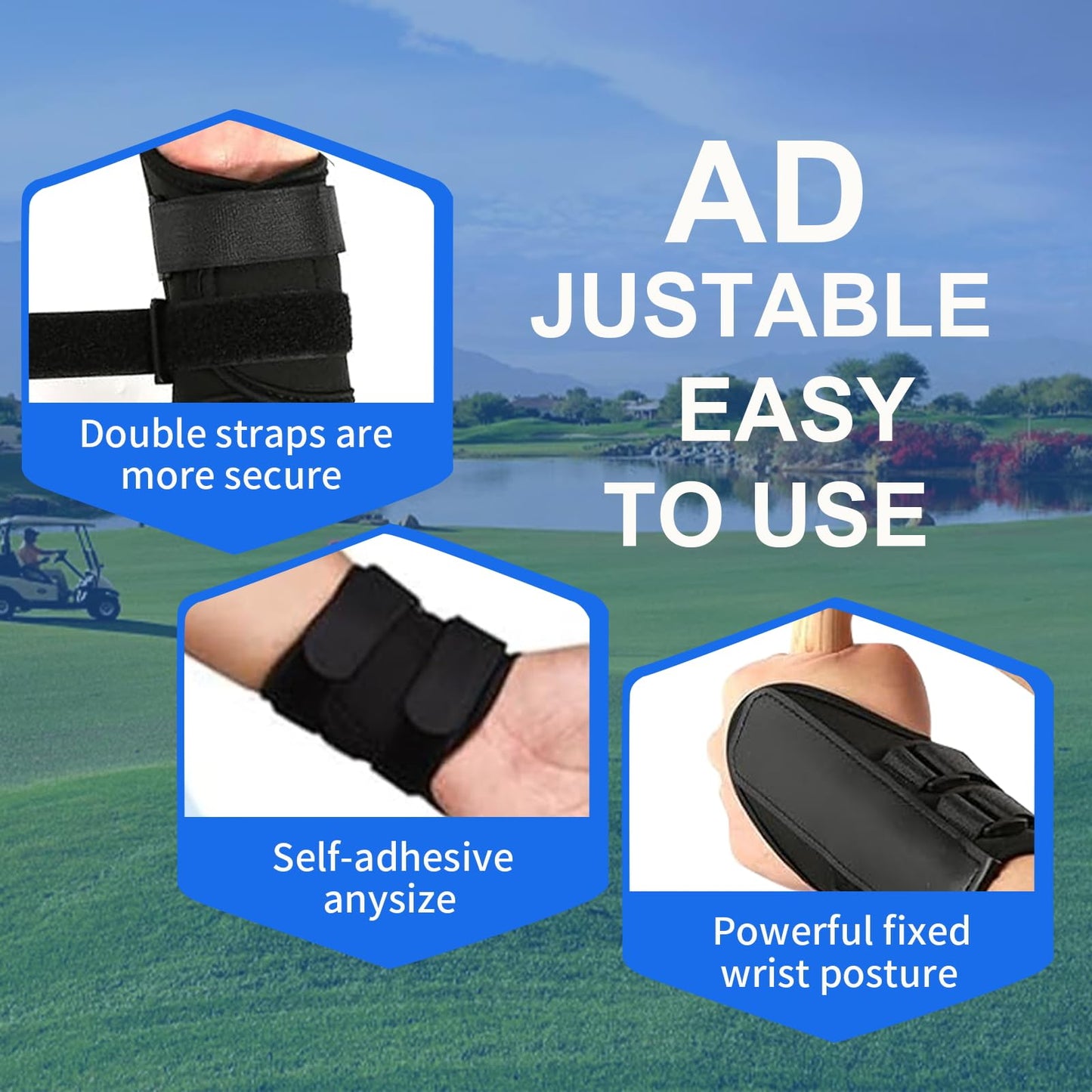 KINGTAIXIN Golf Wrist Training Aid, 2 Pack Golf Swing Band and Golf Wrist Correction Trainer, Golf Grip Trainer for Beginners Arm Posture Correcting