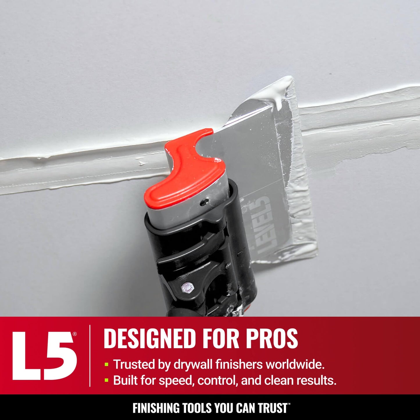 LEVEL5 40-Inch Skimming Blade | Precision 0.3mm German stainless steel blade insert (replaceable), ergonomic aluminum blade profile | 4-940