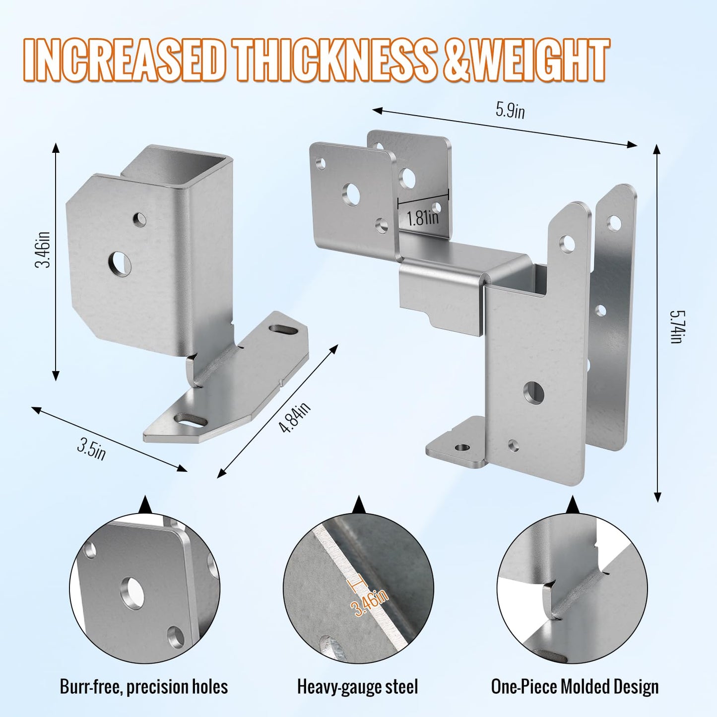 Container Exterior Wood Frame Bracket Kit | Heavy-Duty 2-Way Steel Brackets for Upper Decker Brackets | 48-Piece Set (20 Upper + 28 Lower) with All Installation Screws | Industrial Fastening Solution