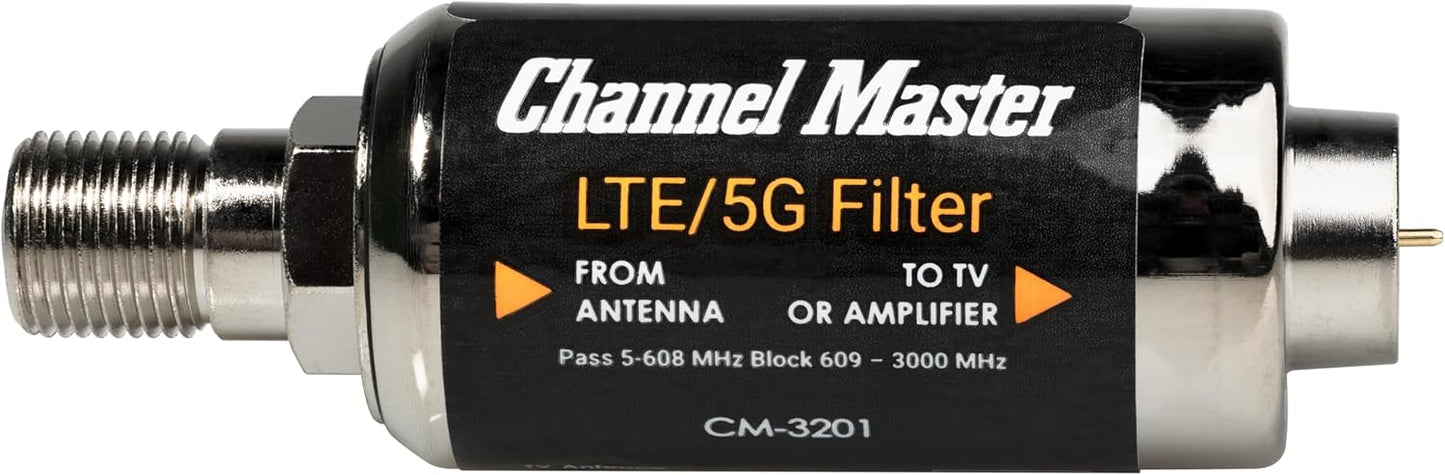 Channel Master LTE/5G 4G, 5G Filter Reduces Pixelation & Signal Issues from LTE, Interference, Indoor/Outdoor Use