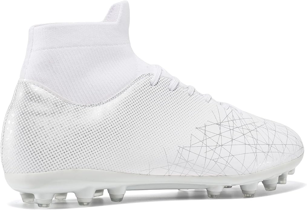 Kids Soccer Cleats High Top Training Youth Football Cleats, Boys Girls Athletic Outdoor