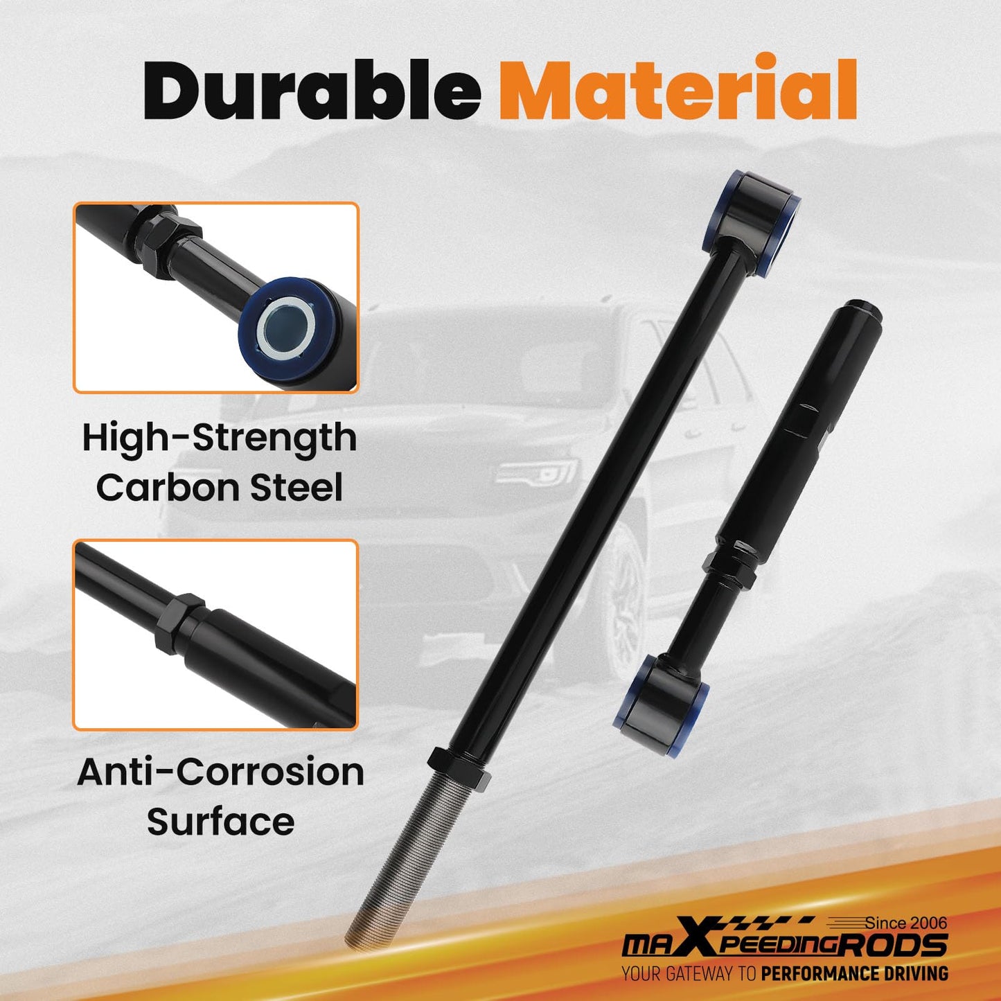 maXpeedingrods Front Adjustable Track Bar Fit 2-6" Lift for Ford F250 F350 Super Duty 1999-2004, Panhard Rod for Excursion 2000-2005 2WD 4WD