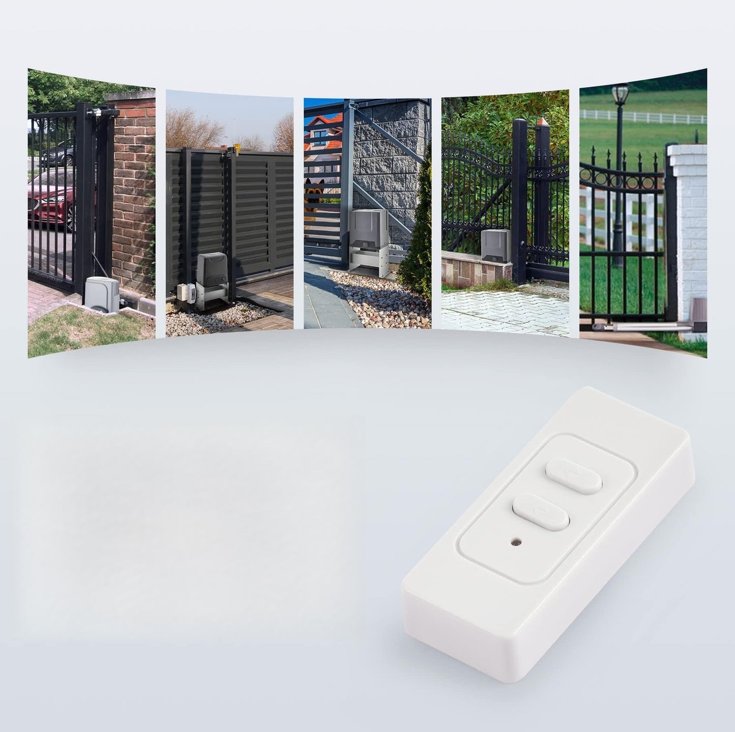 CO-Z 3300 lb Automatic Sliding Gate Opener with 1 Wall Mount Keypad & 2 Remote Controls, Electric Rolling Driveway Fence Slide Gate Motor, Complete Gate Operator Hardware Security System
