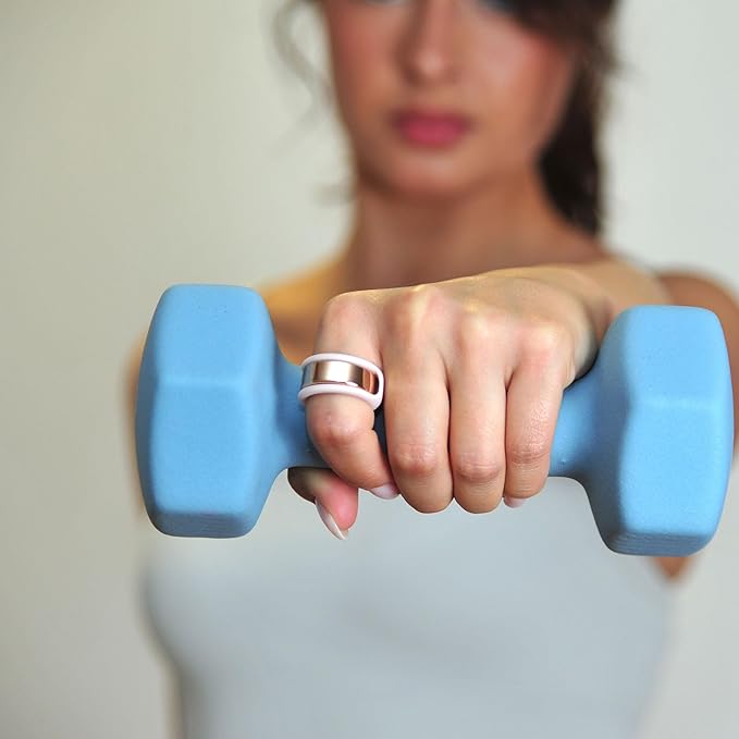 Rinfit Smart Ring Protector - Silicone Ring Enhancer for Active Lifestyle and Gym - StyleFit U.S. Design Patent - Pink, Size 10