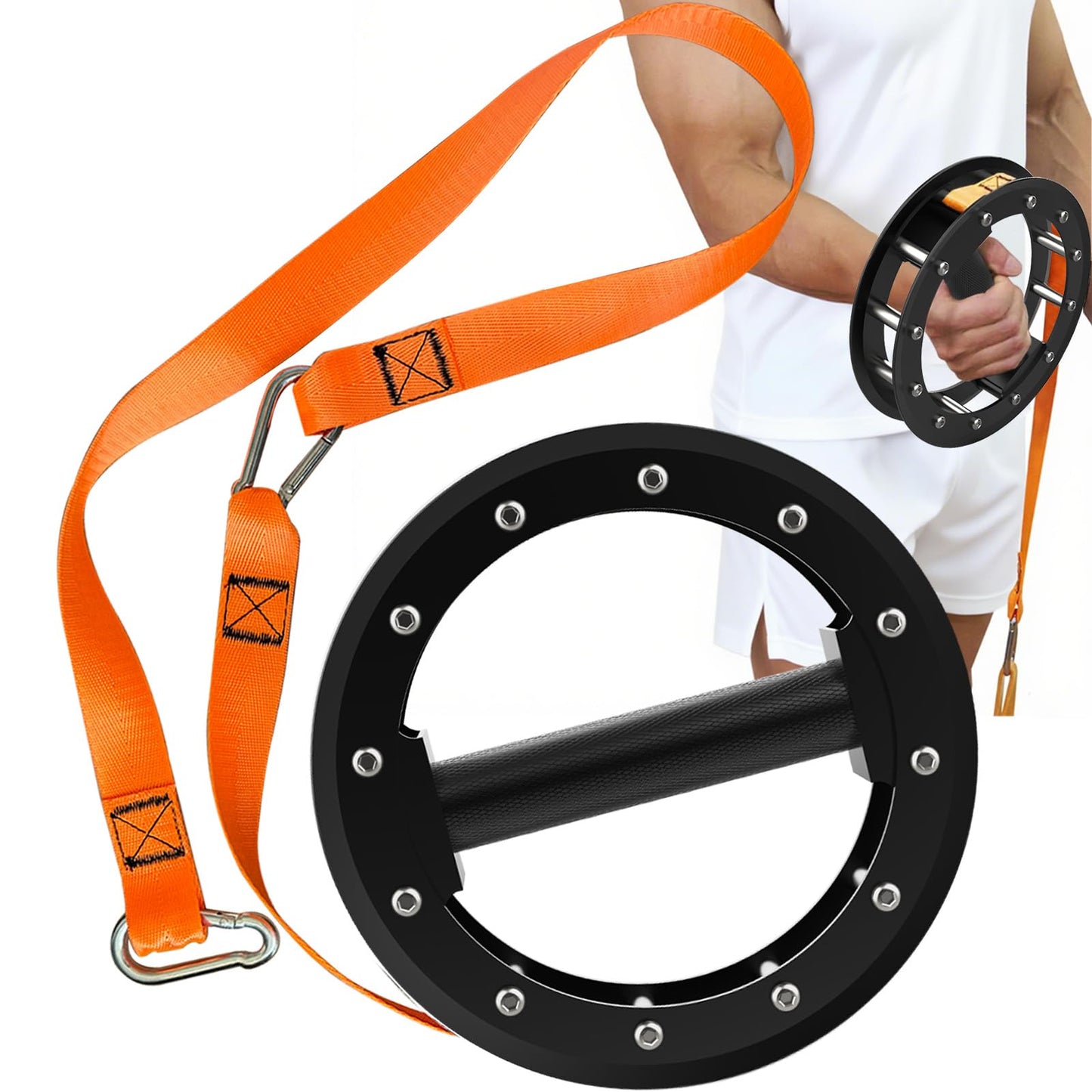 Fitarc Wrist Rotation Exerciser,Forearm Strengthener Trainer,Forearm Bar for Pronation/Supination,Arm Wrestling Training,Pronator Muscle Rrainer Forearm Developer - Patent Pending