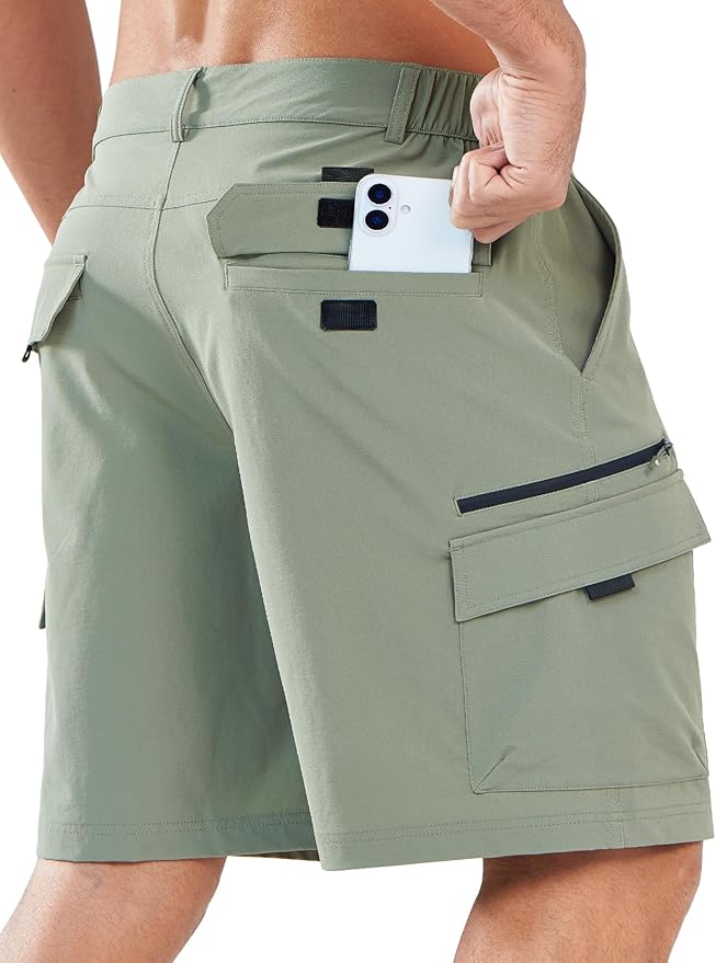NORTHYARD Men's Cargo Hiking Shorts 9" Lightweight Outdoor Tactical Work Camping Sport Golf Casual Travel Fishing Multipocket