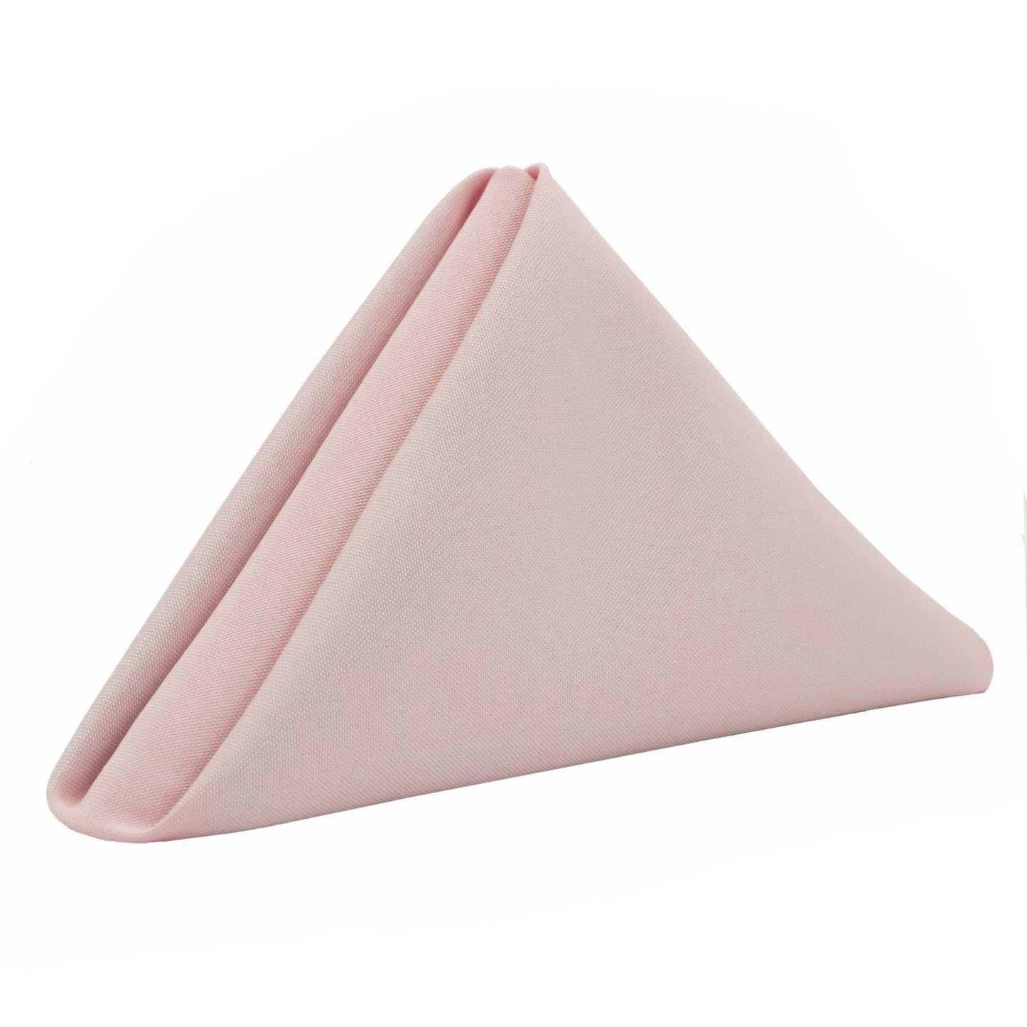 Your Chair Covers - 10 Pack 20 Inch Blush Cloth Polyester Napkins – Washable Dinner Fabric Napkins with Hemmed Edges for Weddings, Restaurants & Special Events