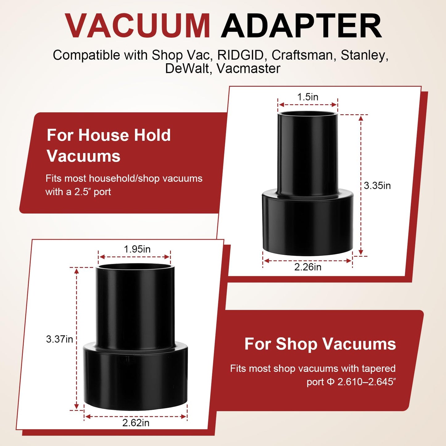Extractor Attachment Kit Compatible With Shop Vac Extractor Hose Kit Stainless Steel Extractor Wand with Viewing Window, 25ft Water Hose 10ft Vacuum Hose, for Carpet Industrial Cleaning Auto Detailing