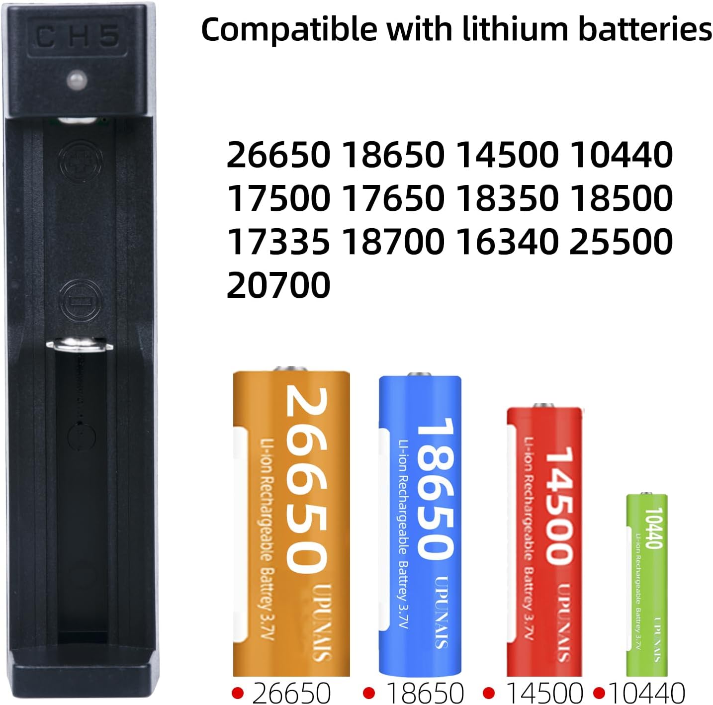 WANGDAJIEDIAN 18650 18650 20700 10440 14500 18500 16340 17500 Battery Charger, Suitable for Lithium Battery Battery