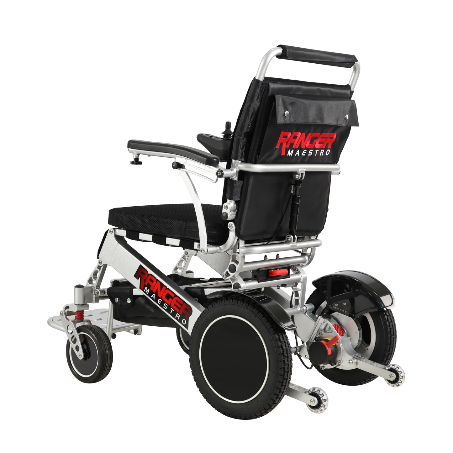 Porto Mobility Ranger Maestro Reclining Lightweight High-End Folding Electric Wheelchair, Weatherproof, Dual Batteries, Dual Posi-Traction Motors, All Terrain Power Wheelchair