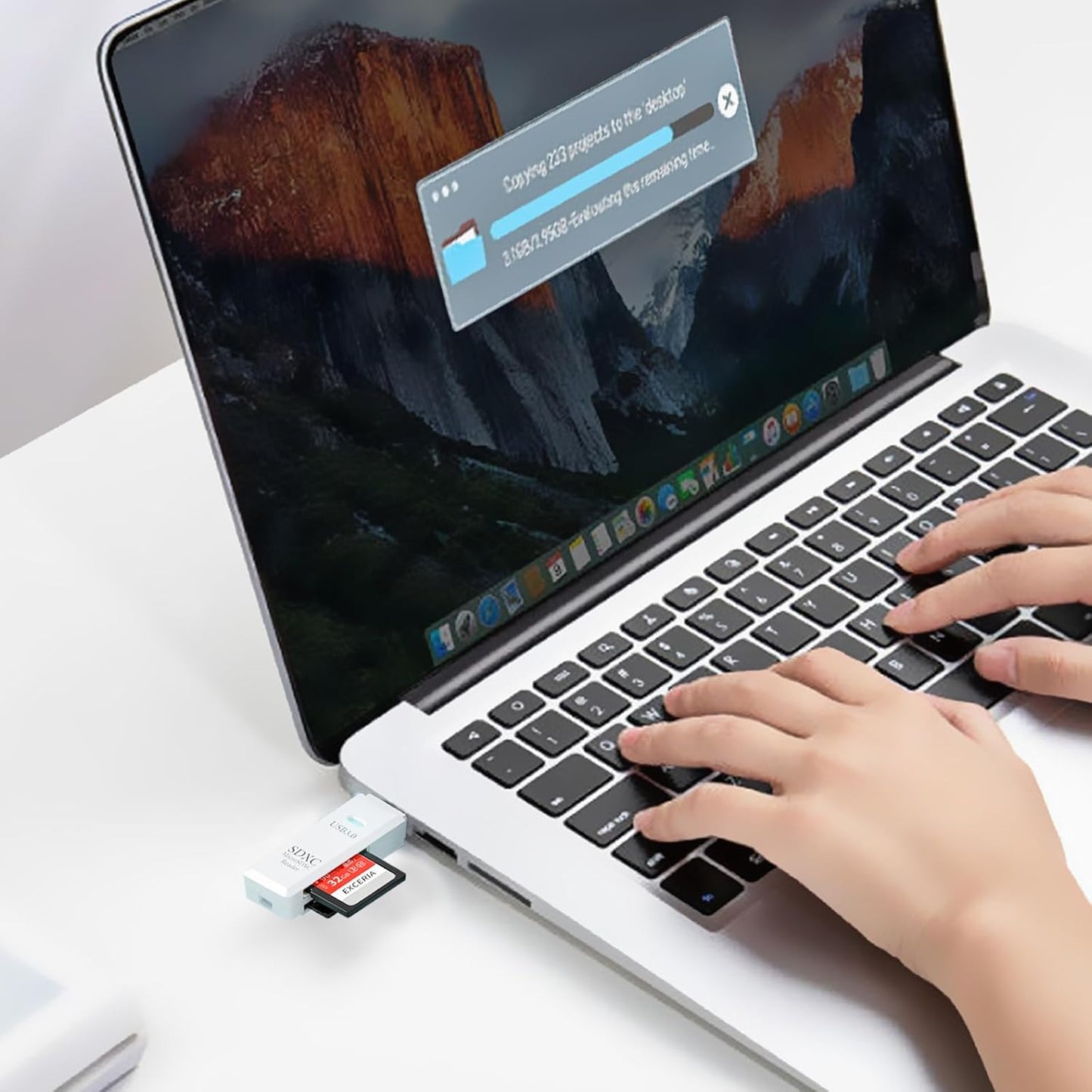 Wansurs USB3.0 5Gbps 2-in-1 MMC, RS-MMC, (1Pack Micro SD Card Reader, SD Card Reader to USB Adapter, Memory Card Reader
