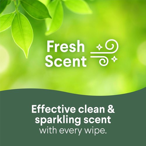 Clorox Disinfecting Cleaning Wipes - Bleach-Free Fresh Lemon Scent | 75 Count, Pack of 2 for Allergy Season