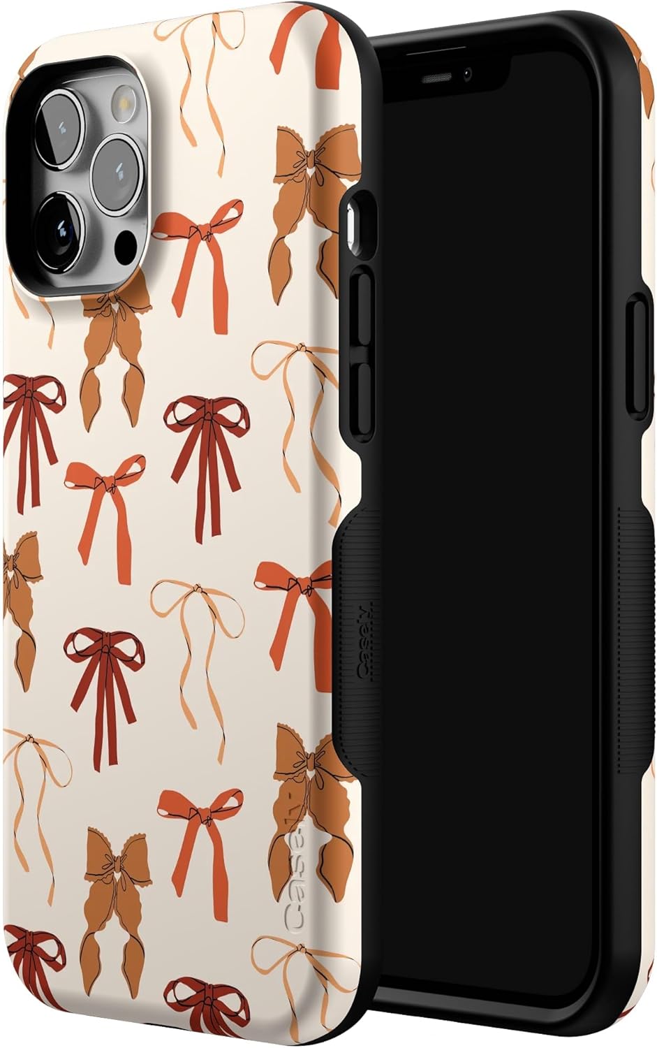 Casely 12 iPhone Pro Max Case | Fall Girlie | Pumpkin Spice Bows | Bold Protective Design | MagSafe Compatible Design