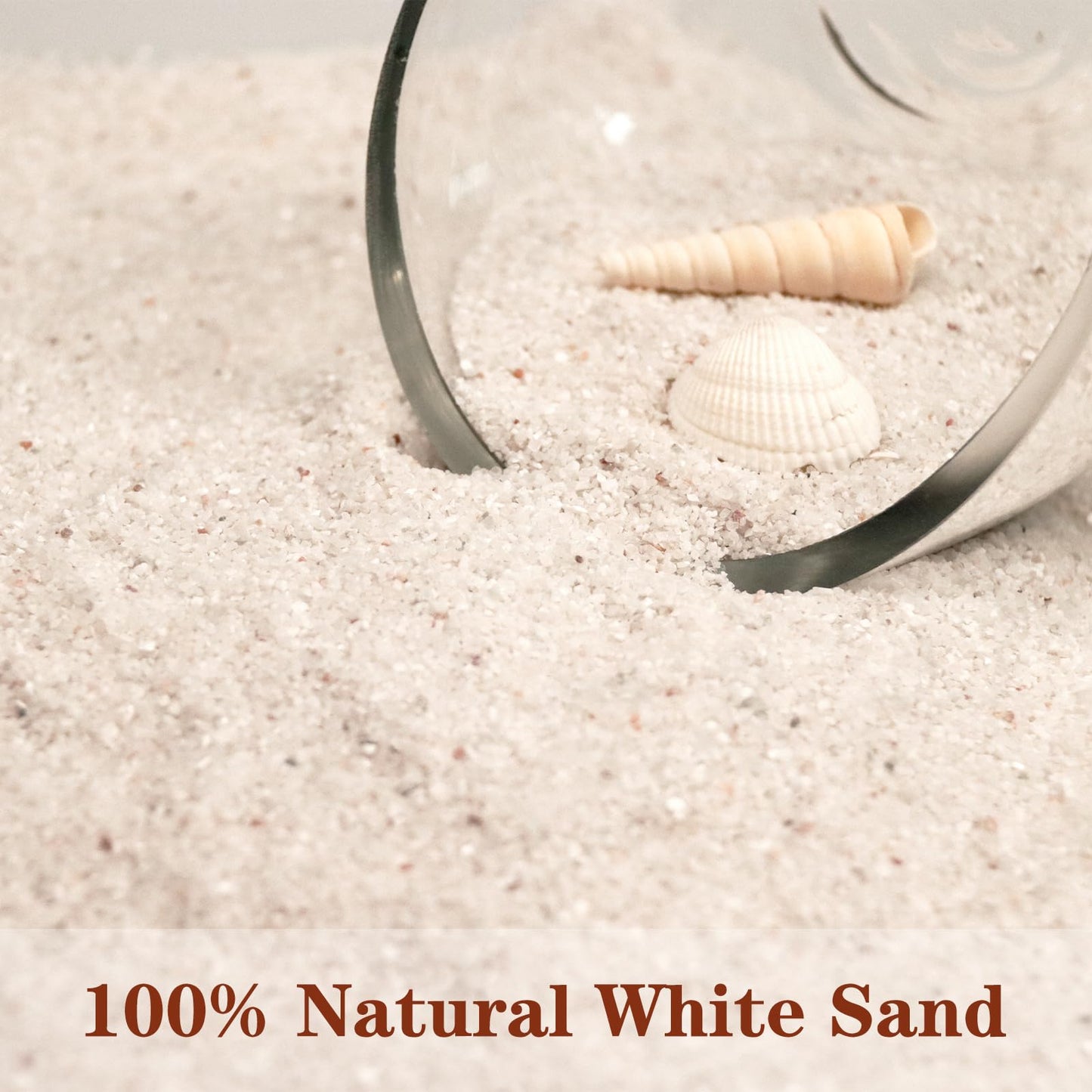 Ausluru Silica Gravel, Multi-Purpose Mini White Silica Sand for Fire Pits, Aquariums and Landscaping, 5LB