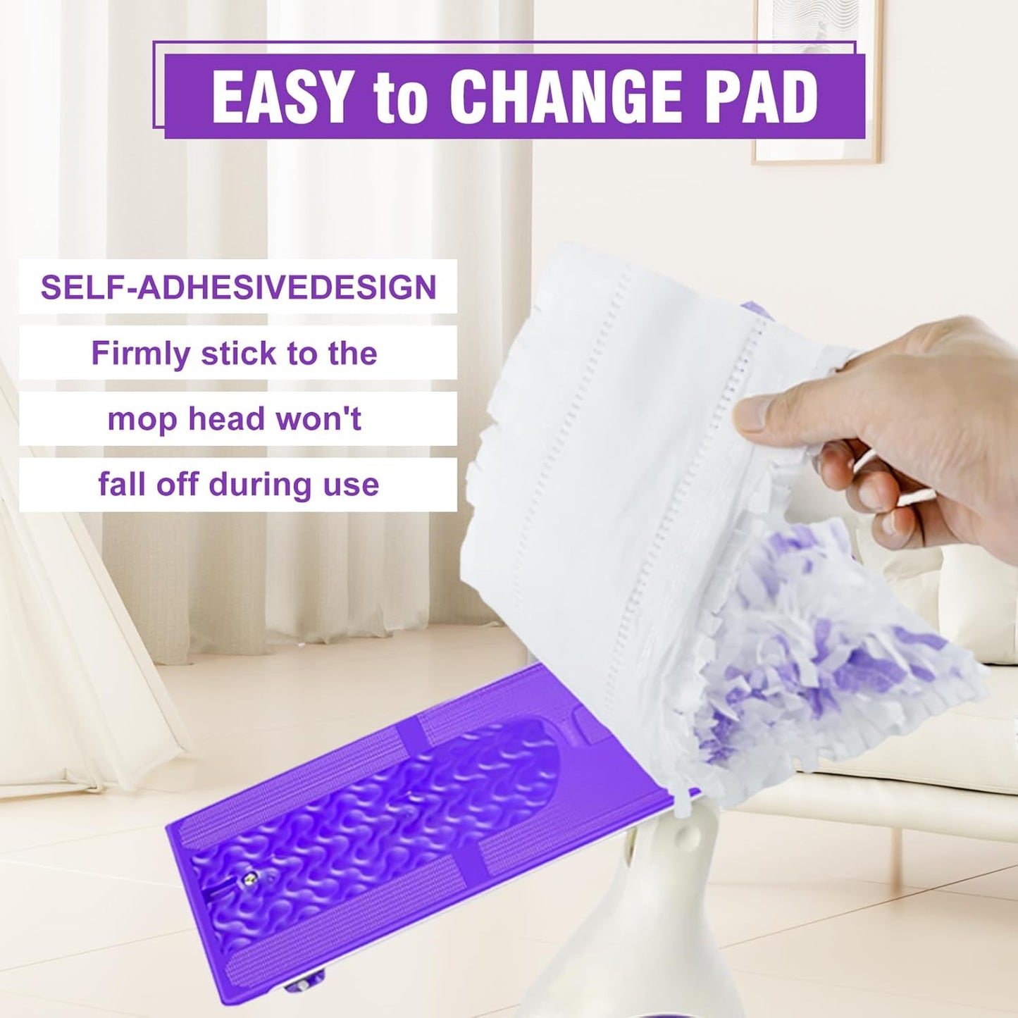 Skiennix Disposable Power Mop Pads - 30 Pack Refills for Swiffer Powermop | Multi-Surface Cleaning Pads