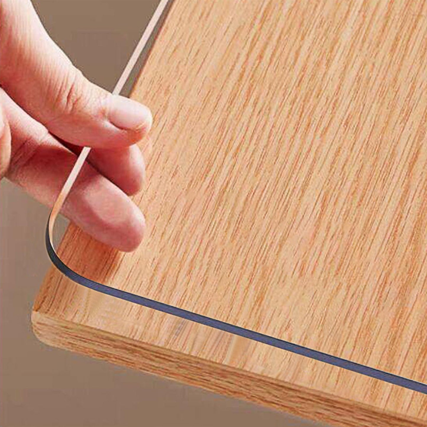 OstepDecor Clear Table Cover Protector 44 x 78 Inch, 1.5mm Thick Plastic Table Cover, Dining Table Protector Pad, Waterproof & Easy Cleaning PVC Desk Mat for Dresser, Coffee & Kitchen Wooden Tabletop