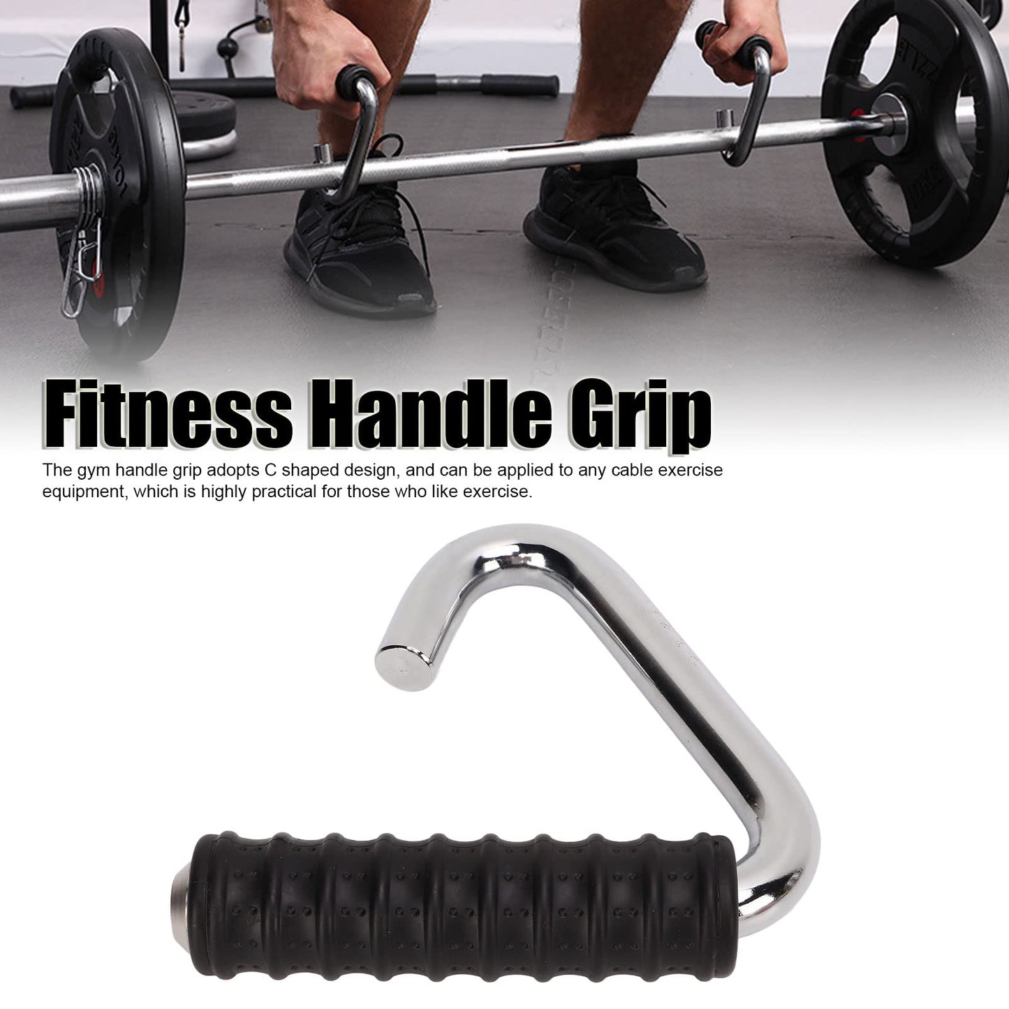 Pull Up Handles,Non Slip Grip Handles Attachment for Pull Up Bars, Barbells