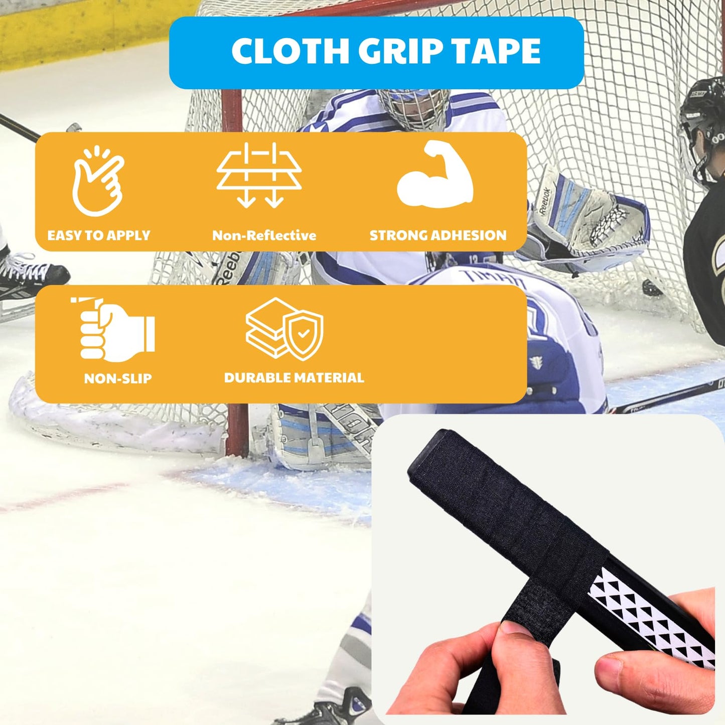 Autrends Grip Tape - Multipurpose Goon Grip Tape for Guns, Handgun, Rifle, Pull Up Bars, Barbells, Dumbbells, Tools, Handles, Bats, Rackets, Yard Tools, Wire Wrap-1 Inch x 82 Feet