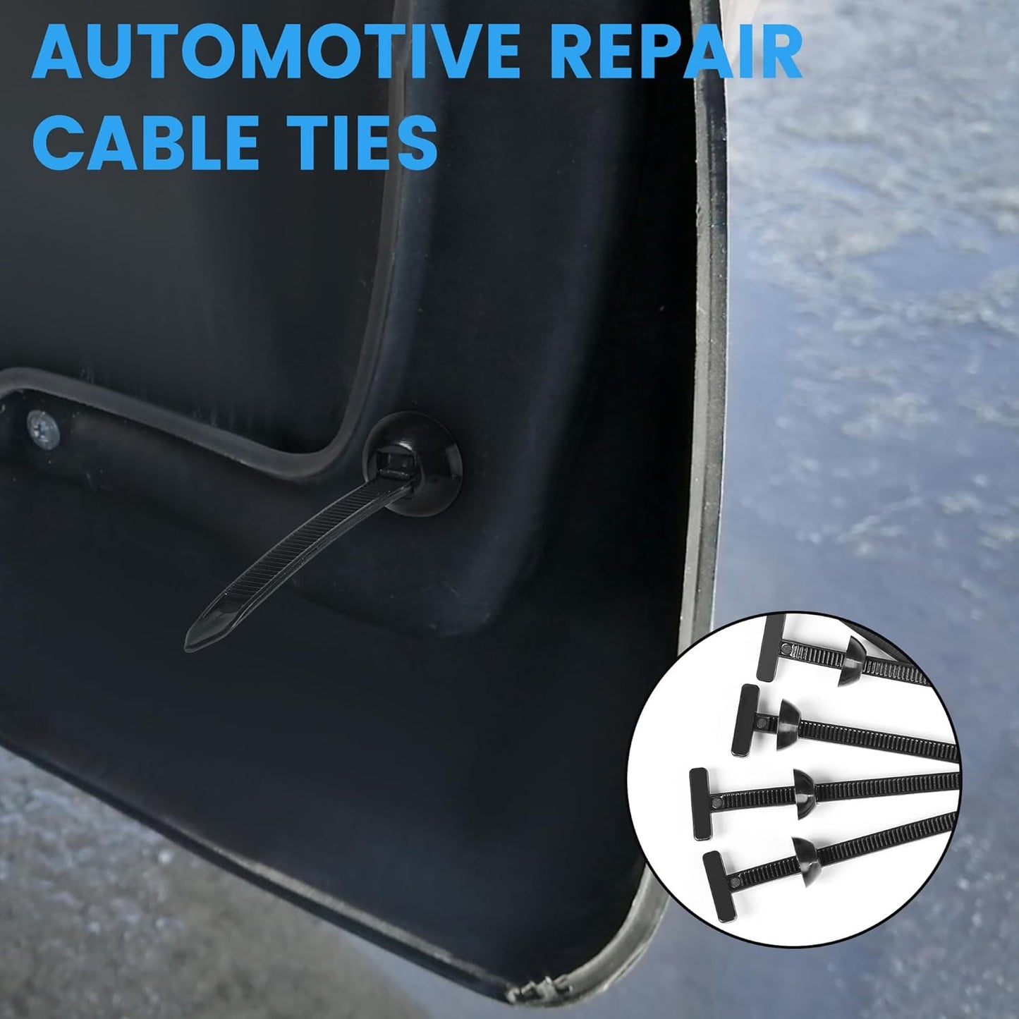 100 Pcs Nylon Universal Cable Tie Buckle - New T Multifunctional Nylon Zip Ties With Pin & Button Design Plastic Cable