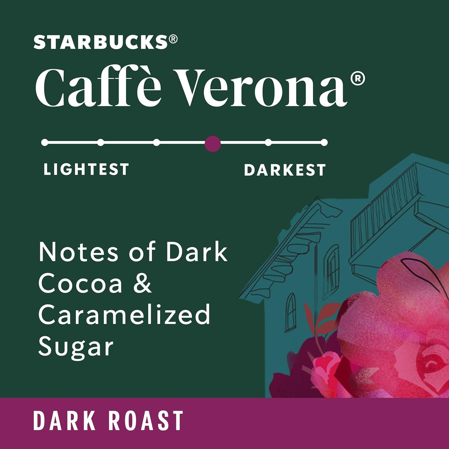Starbucks Ground Coffee - Dark Roast Caffè Verona for Hot or Iced Beverages | 12 oz