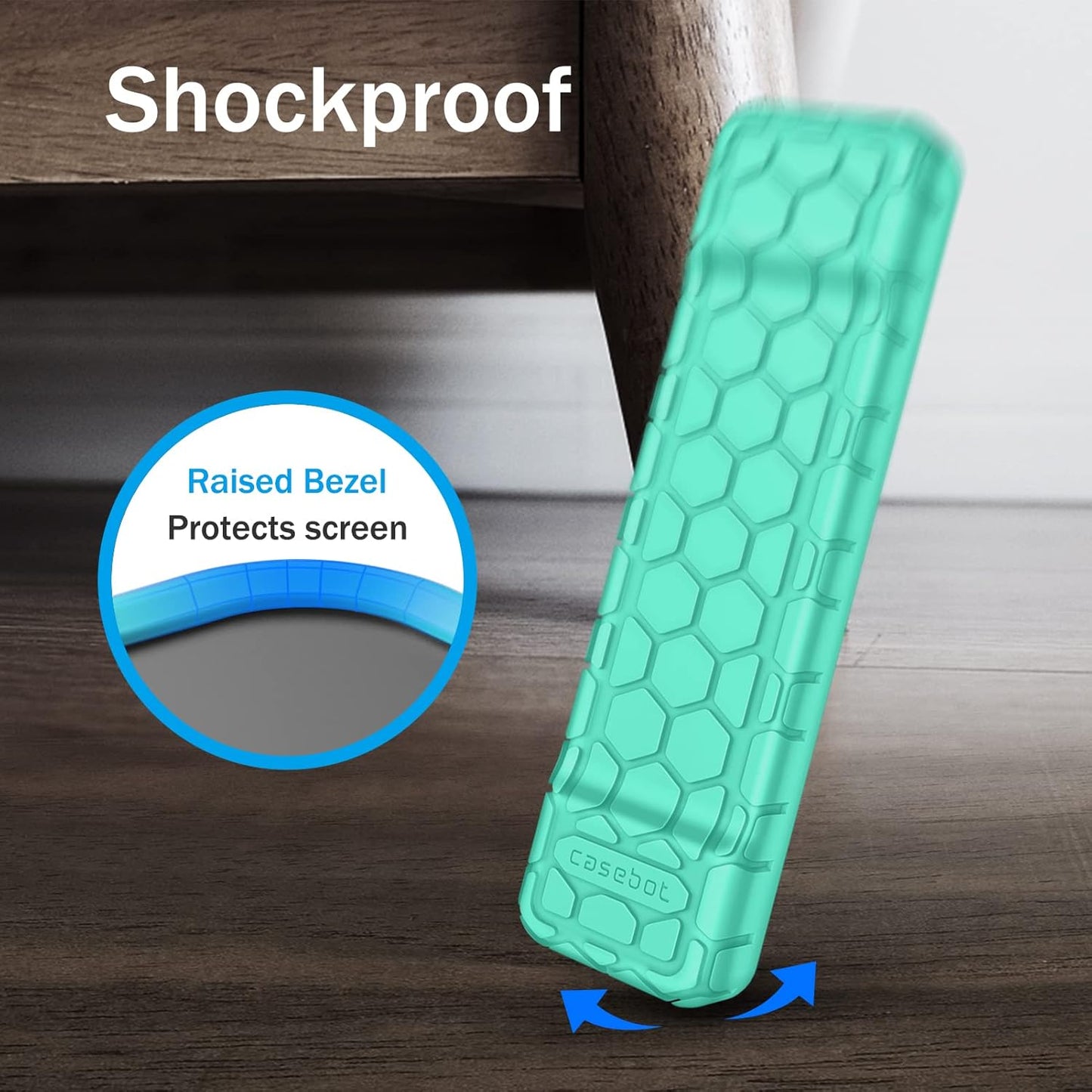 FINTIE 2021 2022 4K (2nd 3rd Protective Case for Apple TV Siri Remote - Honey Comb Lightweight Anti Slip Shockproof