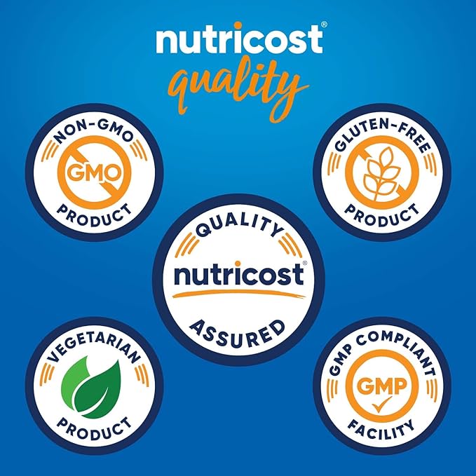 Nutricost Soy Protein Isolate Powder, 1 LB Unflavored - 10 Grams of Protein Per Serving, Vegan, GMO-Free & Gluten Free