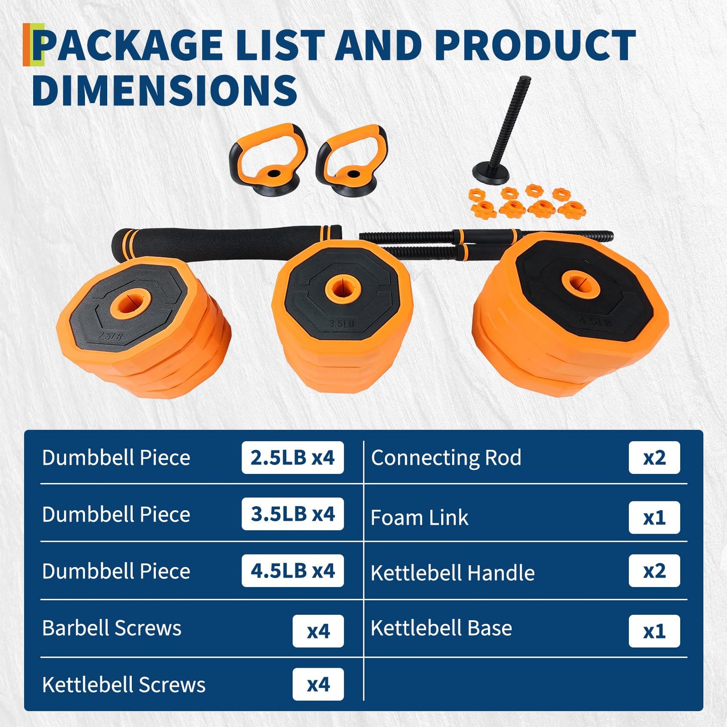Adjustable Dumbbells, 44/66/88lbs Free Weight Set with Connector,4 In1 Dumbbells Set Used As Barbell,Kettlebells,Push Up Stand for Home Gym,44