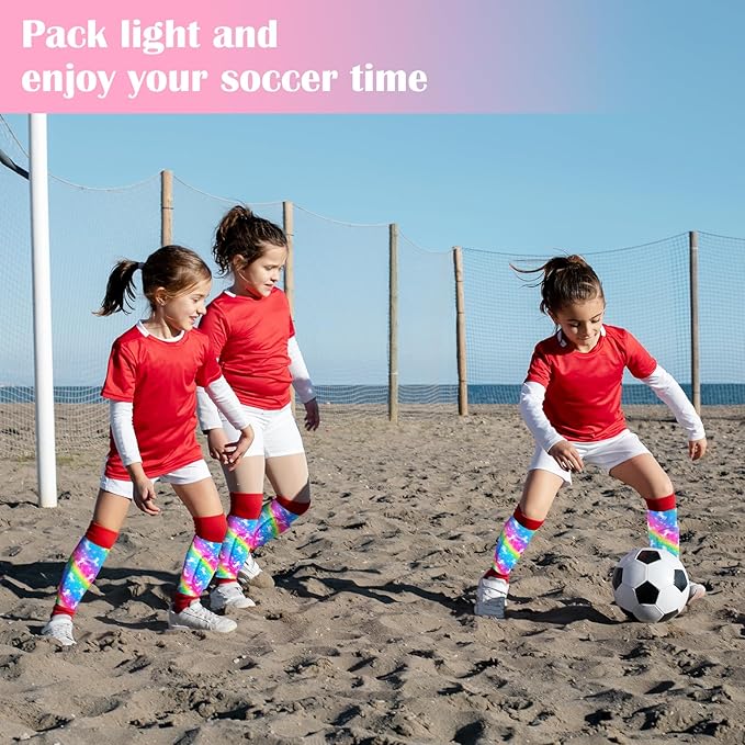 Shin Guards Soccer Kids Girls, Shin Pads Shin Guard Protection Kids Girls Toddler, Calf Compression Sleeve with Honeycomb Pads for Kids 3-9 Years Old Girls Toddlers